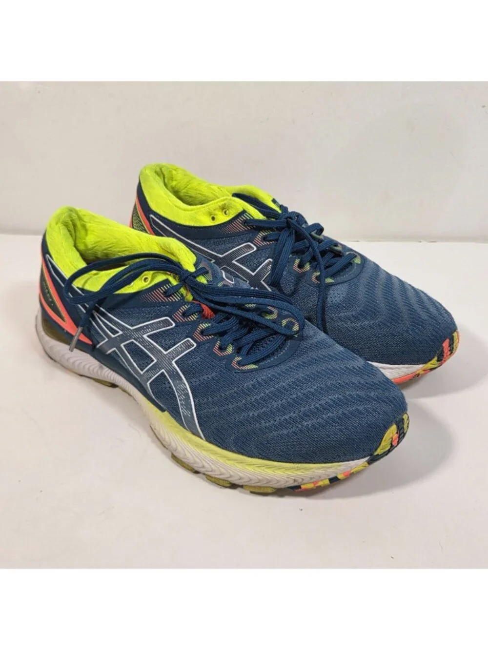 ASICS Gel-Nimbus 22 Running Shoes Mako Blue Men’s Athletic Gorpcore Size 9